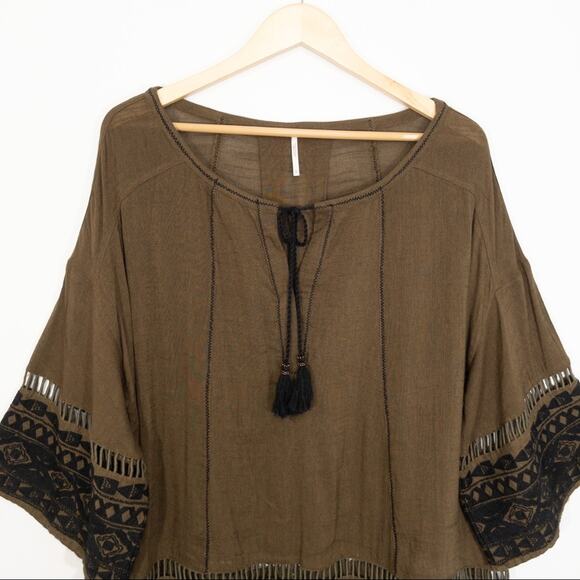 Free People Tunic Dress Counting Stars Olive - Picture 5 of 12